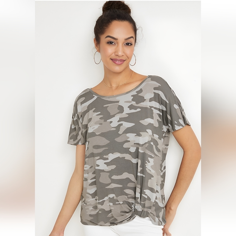 Camo Print Women's Top